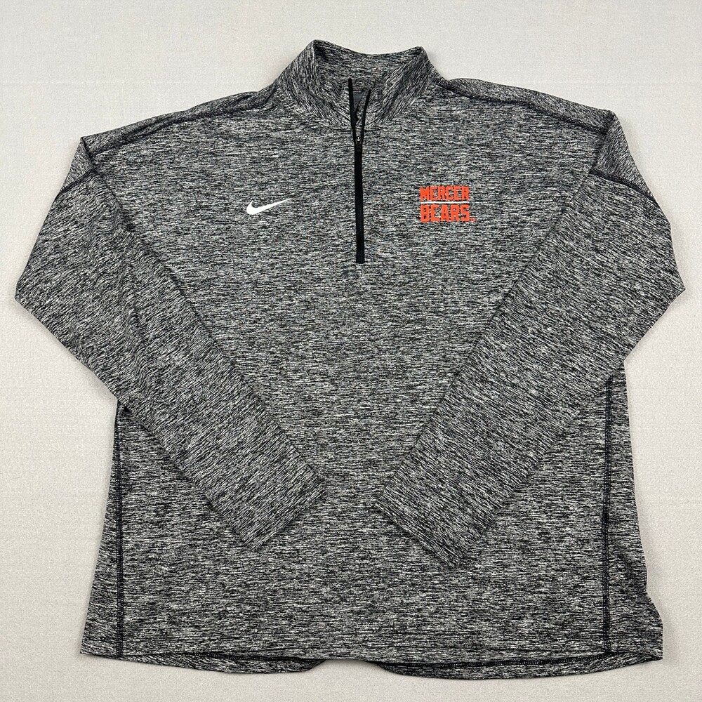 Mercer Bears Sweater Women Extra Large Gray Heather Nike Dri Fit Element NCAA XL
